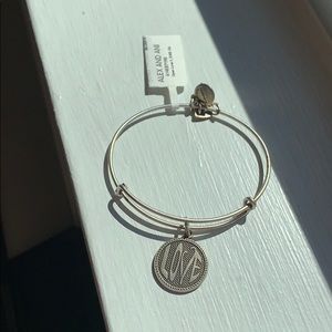 NWT Alex and Ani Love Silver Bracelet